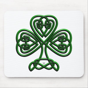 Fancy Shamrock Mouse Mat