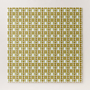 Fancy shape Gemstone Art Yellow Jigsaw Puzzle