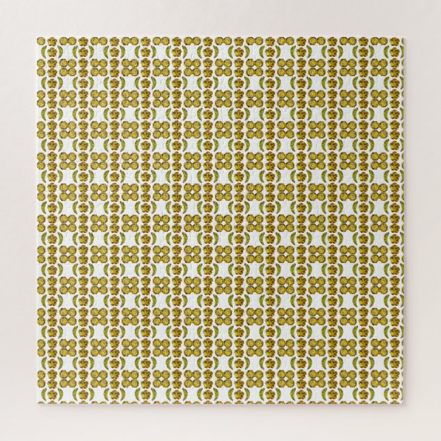 Fancy shape Gemstone Art Yellow Jigsaw Puzzle (Vertical)