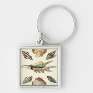 Fancy Shell Beach Key Ring