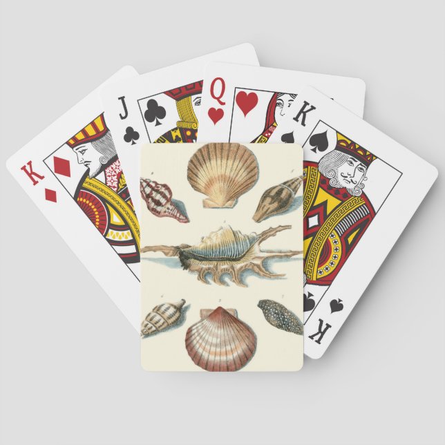 Fancy Shell Beach Playing Cards (Back)