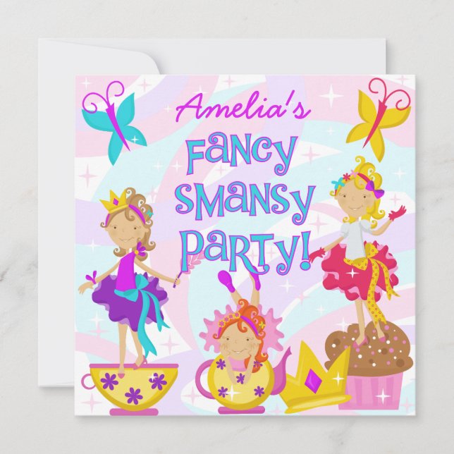 Fancy Smansy Birthday Party Invitations (Front)
