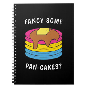 Fancy Some Pan-cakes Funny LGBTQ Pansexual Pride Notebook
