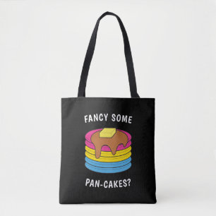 Fancy Some Pan-cakes Funny LGBTQ Pansexual Pride Tote Bag