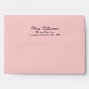 Fancy Special Delivery Elegant Pink Black Envelope
