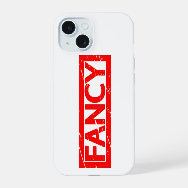 Fancy Stamp iPhone 15 Case (Back)