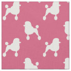 Fancy Standard Poodle Silhouettes Pink and White