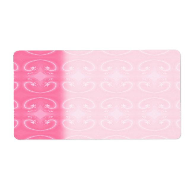Fancy Swirl Pattern in Pink. (Front)