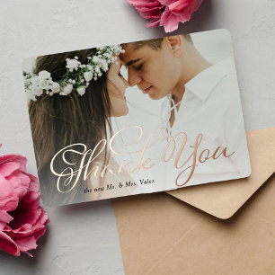 Fancy Thank You Wedding Photo