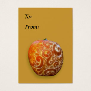 Fancy Thanksgiving Pumpkin Tag!