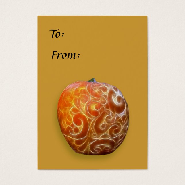 Fancy Thanksgiving Pumpkin Tag! (Front)