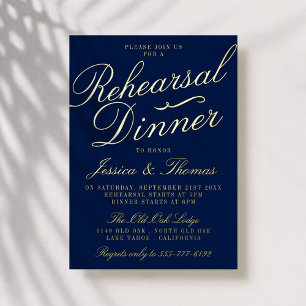 Fancy Typography Wedding Rehearsal Dinner Real