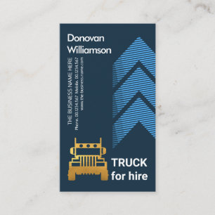 Fancy Upward Logistic Moving Arrows Transportation Business Card