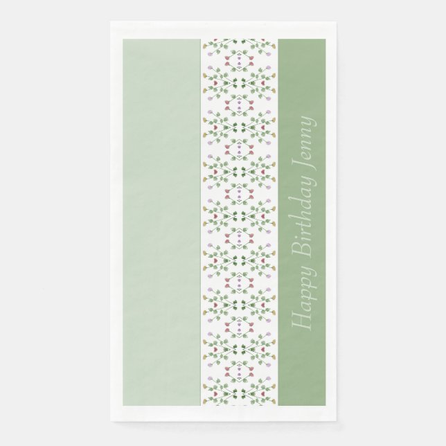 Fancy Vertical Designed Napkin (Front)