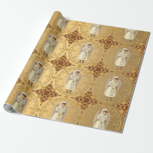 Fancy Victorian Angel Wrapping Paper