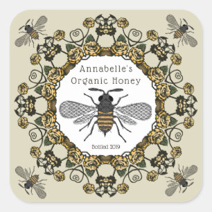 Fancy Victorian Honey Label Personalise