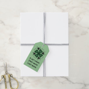 Fancy victorian shamrock gift tags