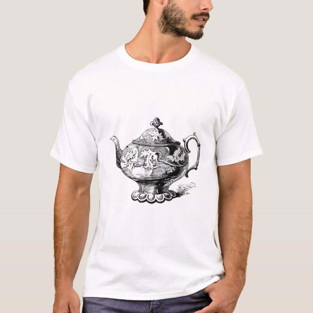 Fancy Victorian Teapot  T-Shirt (Front)