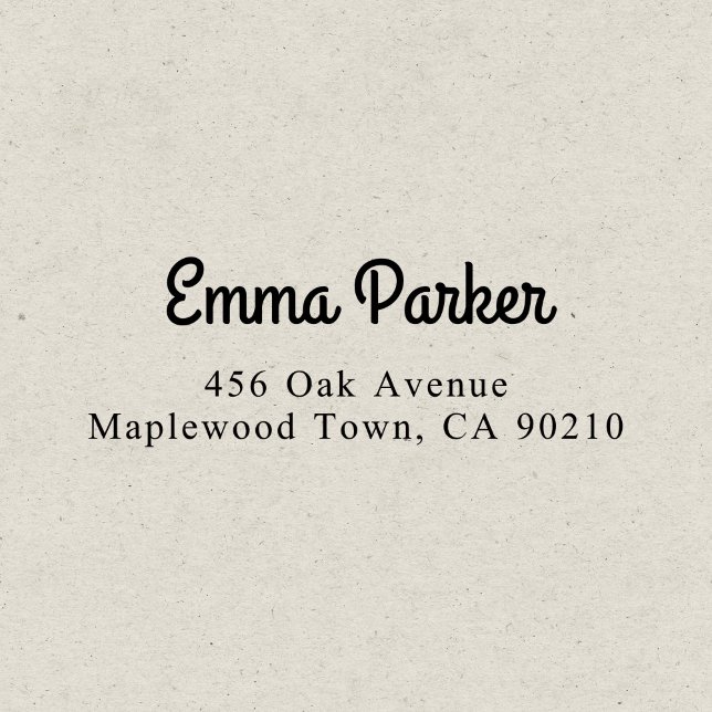 Fancy Vintage Script Calligraphy Simple Self-inking Stamp (Creator Uploaded)