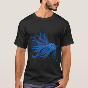 Fancy Watercolor Blue Fish T-Shirt