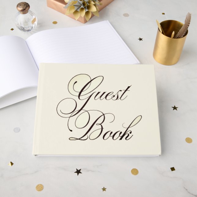 Fancy Wedding guestbook (Front Open)