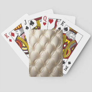 Fancy White Upholstered Style Playing Cards