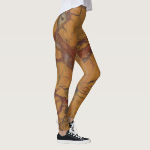 Fancy Wild Natural Rock Jasper Photo Designed Leggings