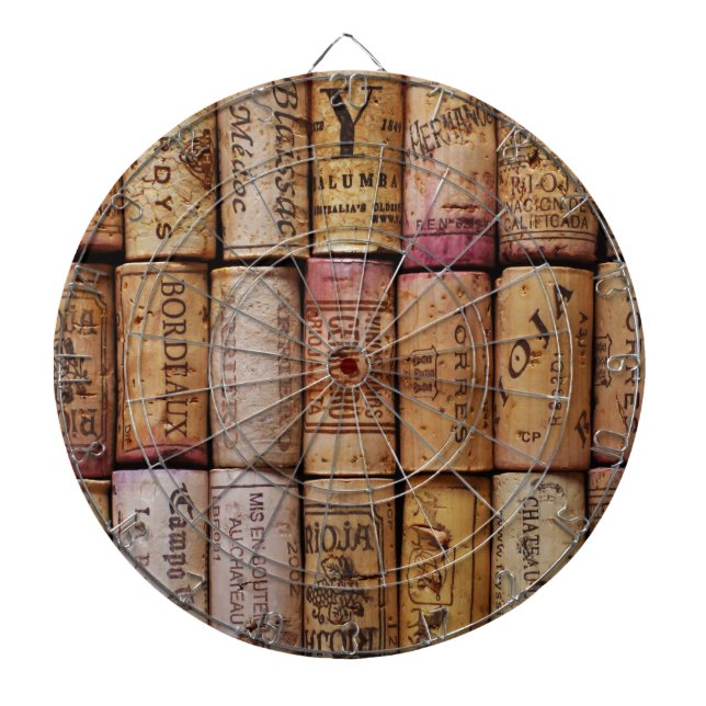 Fancy Wine Corks Dartboard (Front)