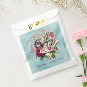Fancy Wonderland White Rabbit Party Favour Bags