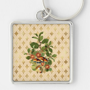 Fancy Woodland Botanicals  Key Ring