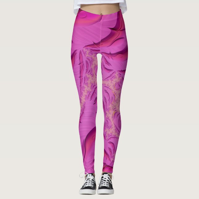 ~ FANDANGO Fractal Design Pattern ~ Original ~ Leggings (Front)