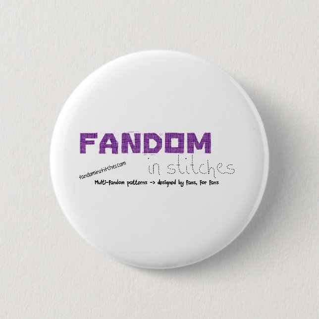 Fandom In Stitches 6 Cm Round Badge (Front)