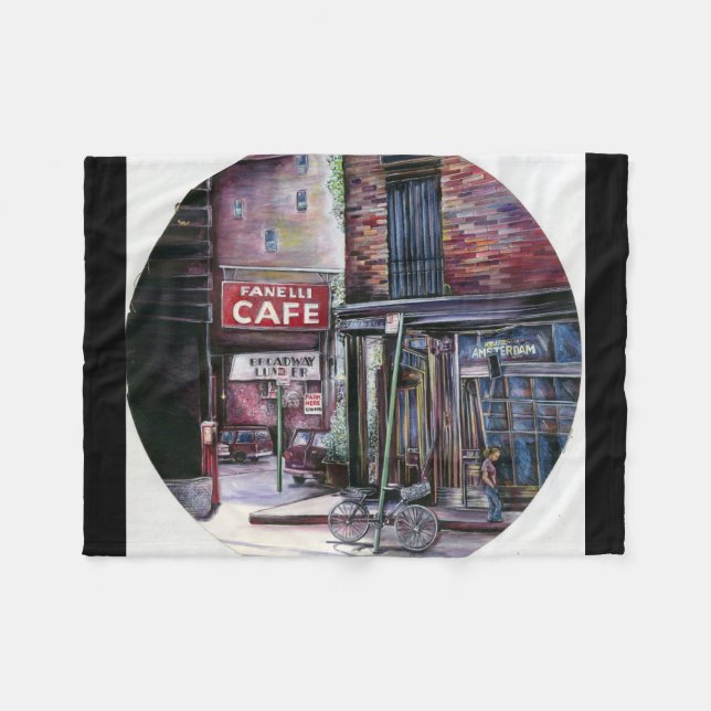 Fanelli Charm, New York City Fleece Blanket (Front (Horizontal))