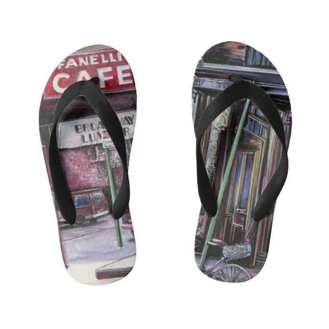 Fanelli Charm, New York City Kid's Flip Flops (Footbed)