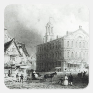 Faneuiel Hall, Boston Square Sticker