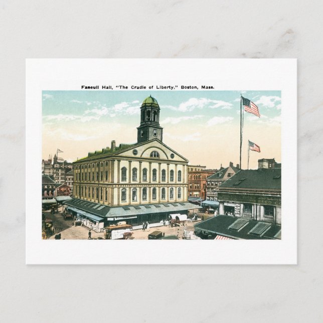 Faneuil Hall, Boston, Mass Postcard (Front)