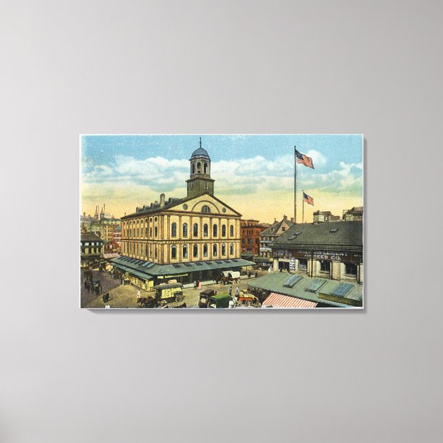 Faneuil Hall View, the Cradle of Liberty Canvas Print (Front)