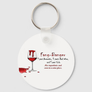 Fang-Banger Drink Recipe Key Ring