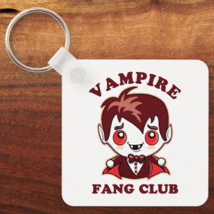Fang Club   Funny Pun And Cute Vampire Key Ring