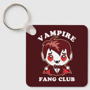 Fang Club   Funny Pun And Cute Vampire Key Ring