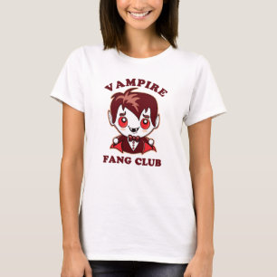 Fang Club Funny Pun And Cute Vampire T-Shirt
