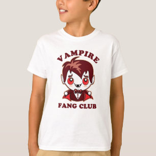 Fang Club   Funny Pun And Cute Vampire T-Shirt