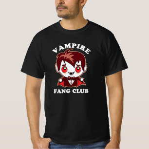 Fang Club Funny Pun And Cute Vampire T-Shirt