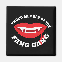 Fang Gang Square Magnet (Dark)