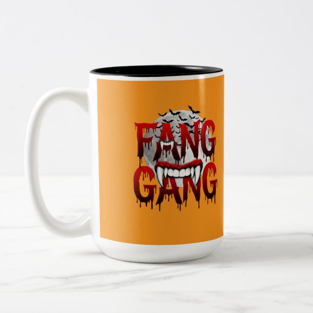 Fang Gang Tee Two-Tone Coffee Mug (Left)