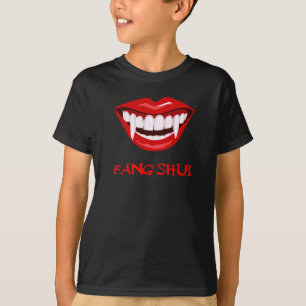 Fang Shui funny Halloween Dracula lips T-Shirt