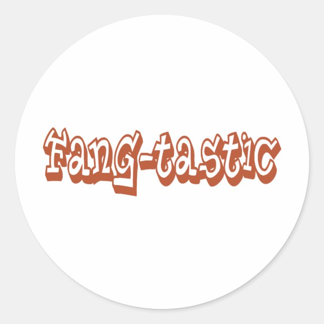 Fang-tastic Gifts Classic Round Sticker (Front)