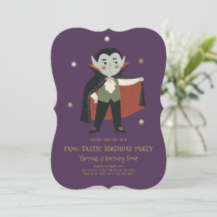 Fang-tastic Little Vampire Birthday Invitation