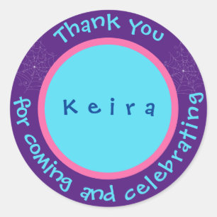 Fang-tastic Spideweb Thank you seal -Sticker Label