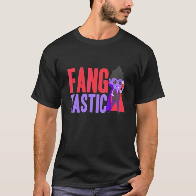 Fang Tatastic Vampire Tooth Tooth Fantastic Hallow T-Shirt (Front)